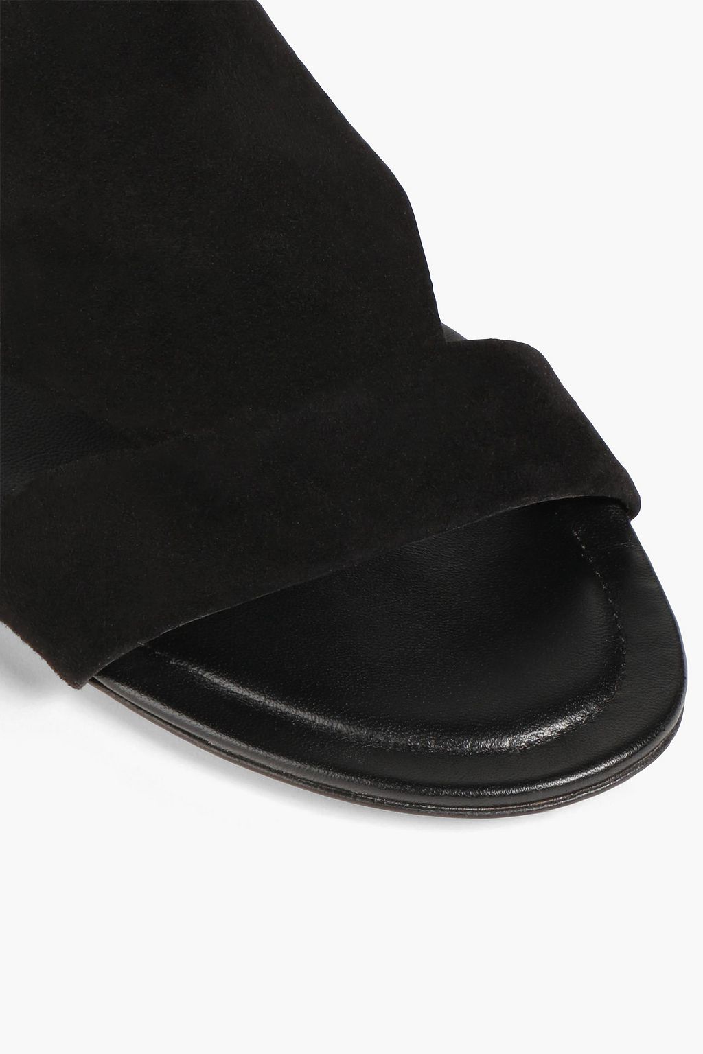 TOD'S صندل مصنوع من الجلد وجلد السويد
