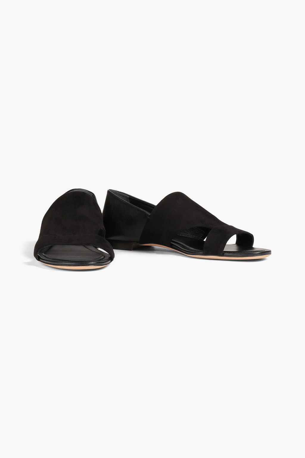 TOD'S صندل مصنوع من الجلد وجلد السويد