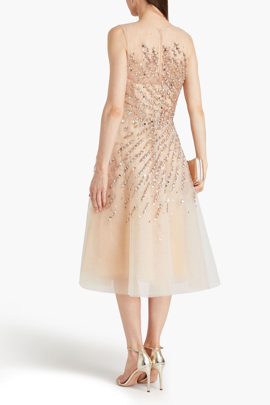CAROLINA HERRERA チュール マキシワンピース