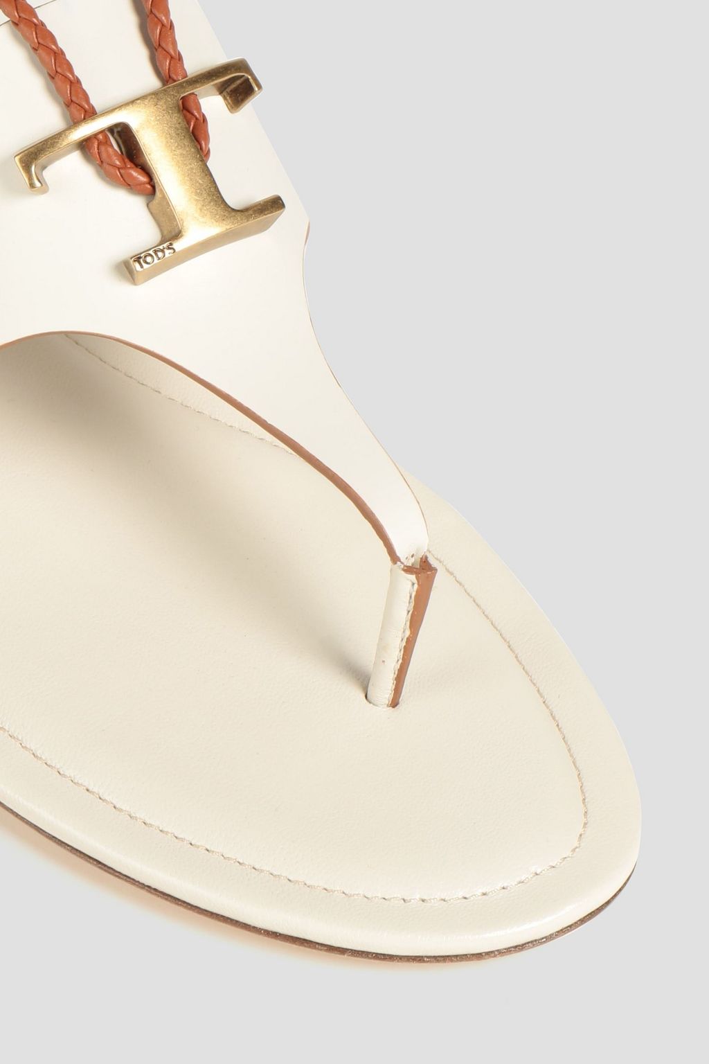 TOD'S レザー サンダル バイカラー