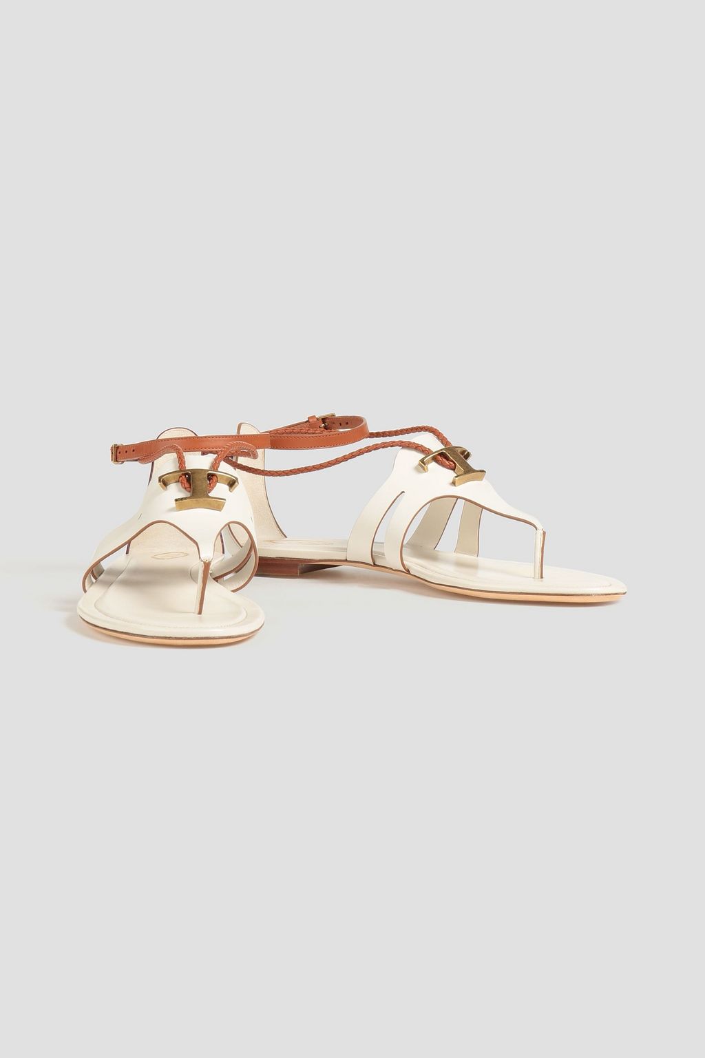 TOD'S レザー サンダル バイカラー
