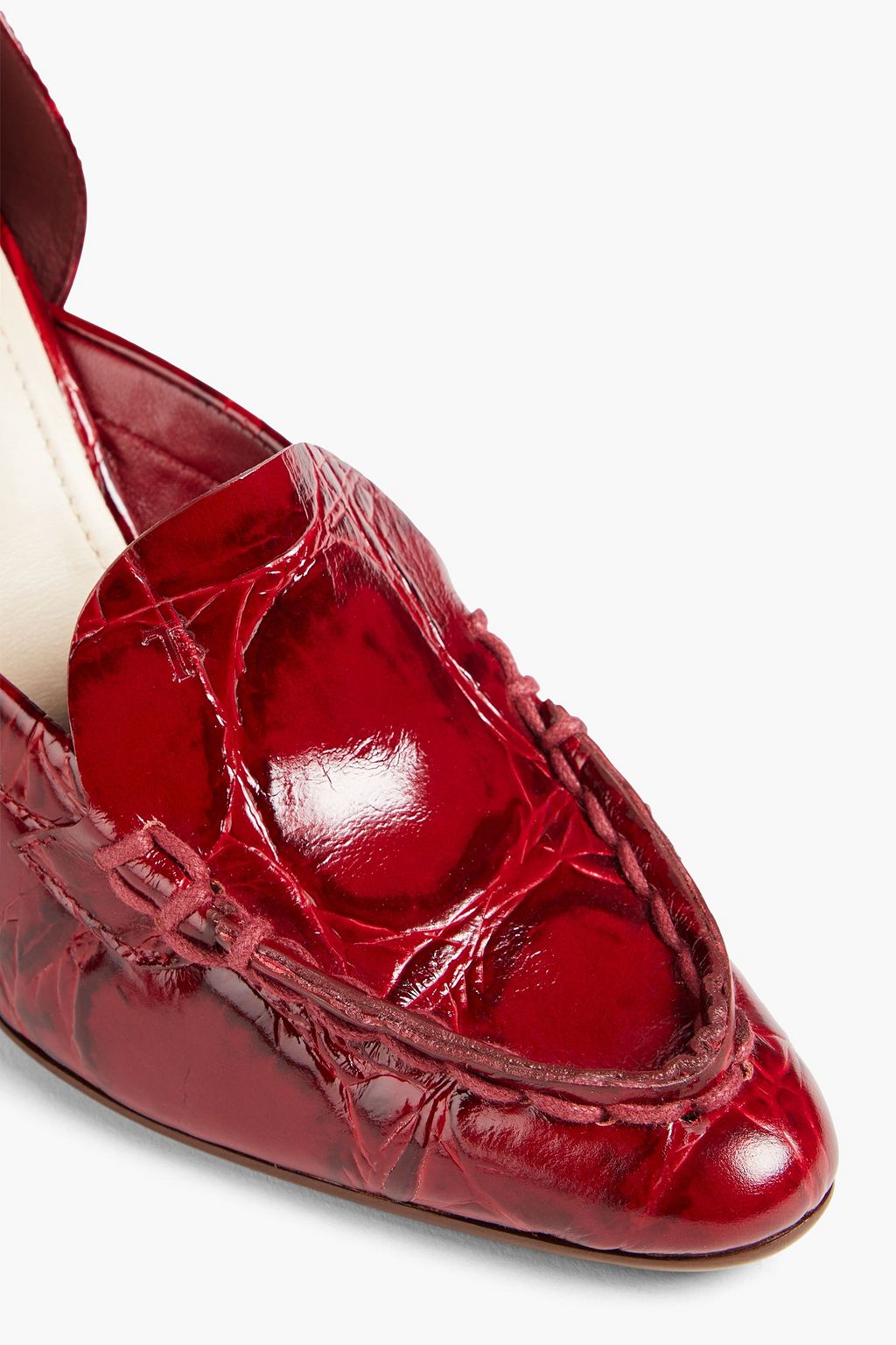 TOD'S Pumps aus Leder mit Krokodileffekt