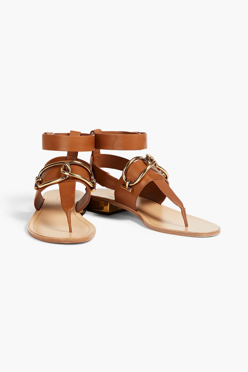 TOD'S صندل من الجلد بتصميم مزركش