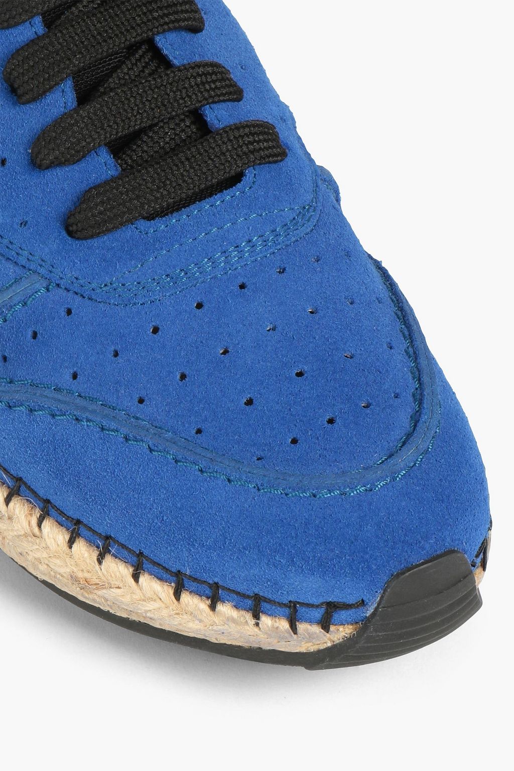 TOD'S Perforated suede espadrille sneakers