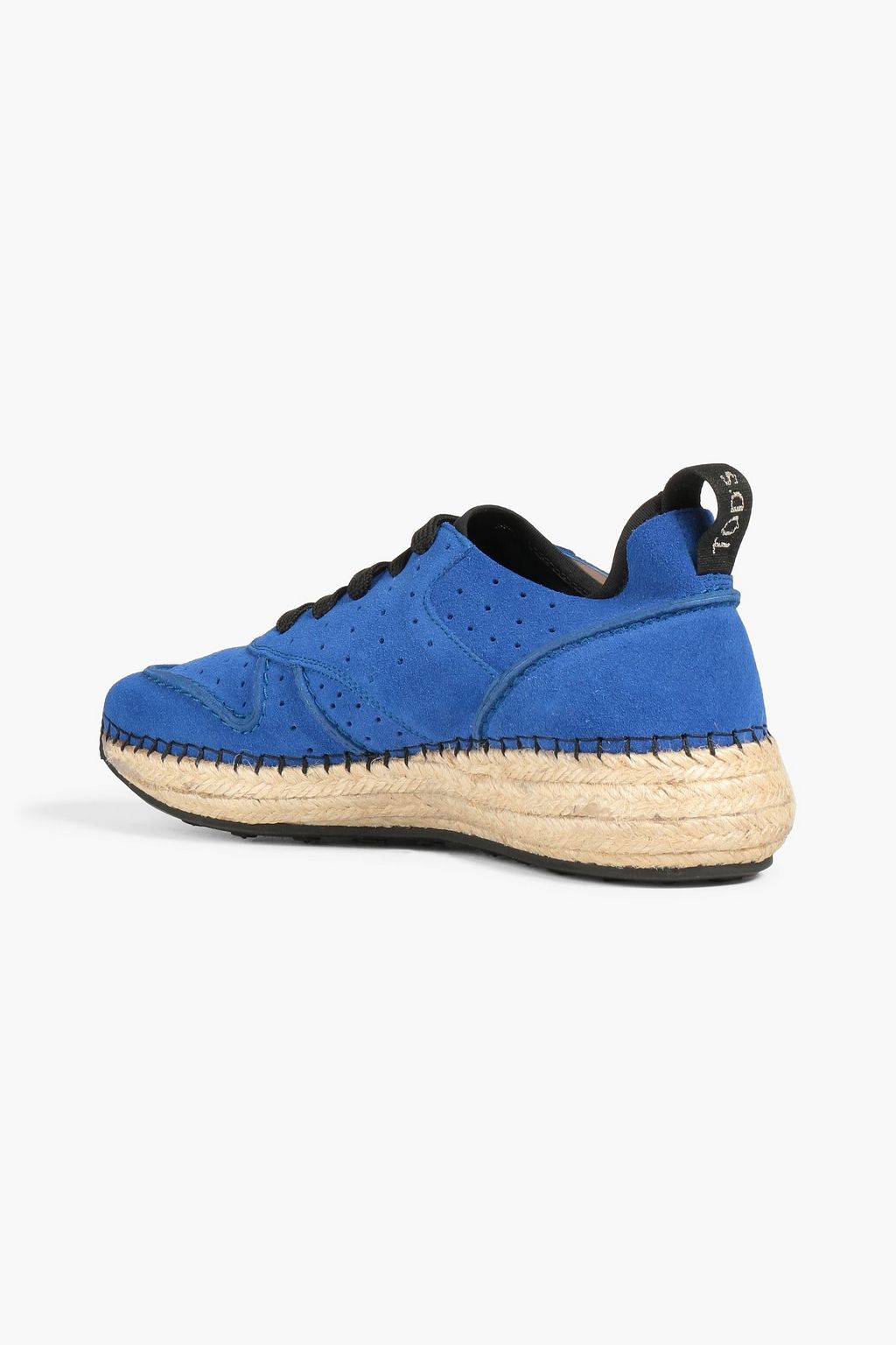 TOD'S Perforated suede espadrille sneakers