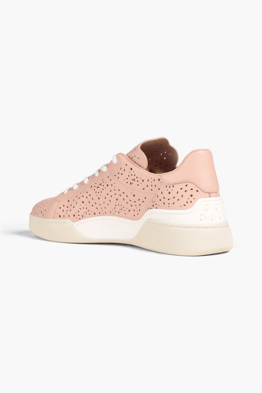 TOD'S Laser-cut leather sneakers