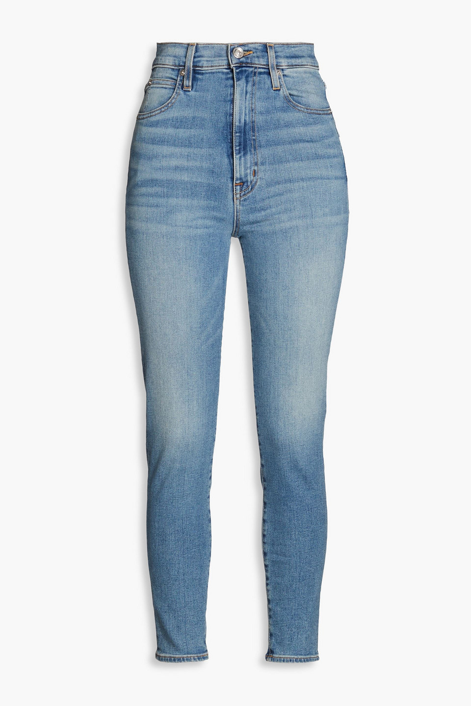 Slvrlake Beatnik Cropped High-rise Skinny Jeans In Light Denim