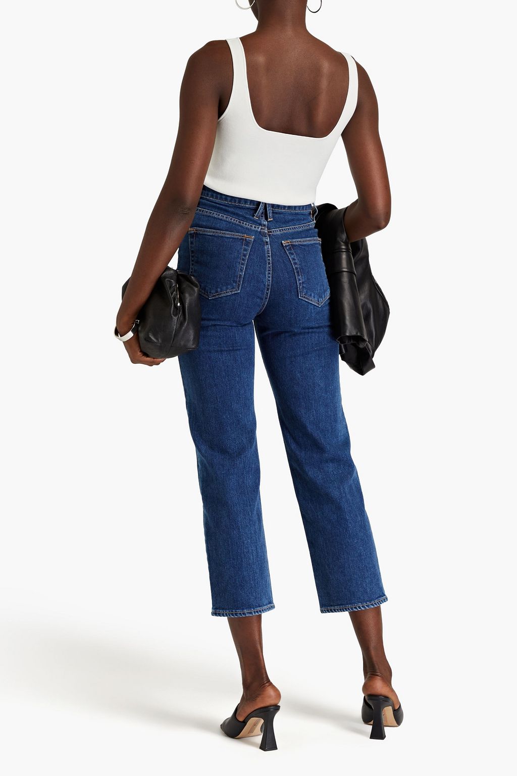 SLVRLAKE London cropped high-rise straight-leg jeans