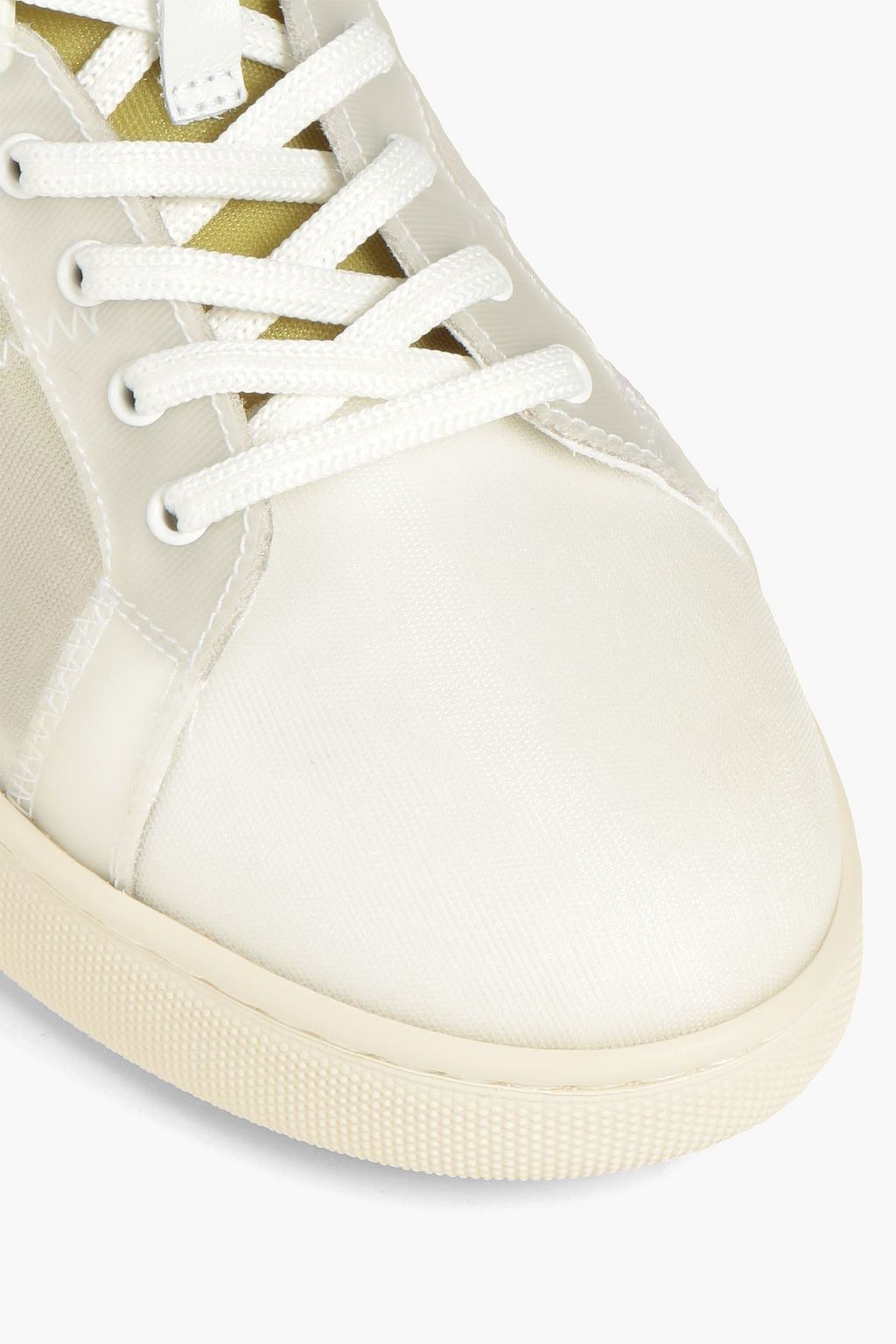 TOD'S Leather and mesh sneakers