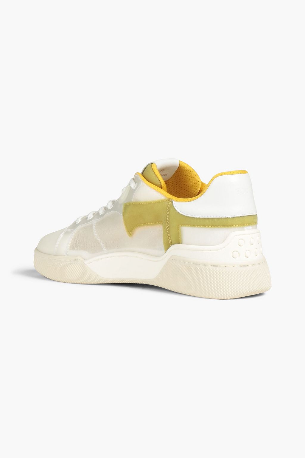 TOD'S Leather and mesh sneakers