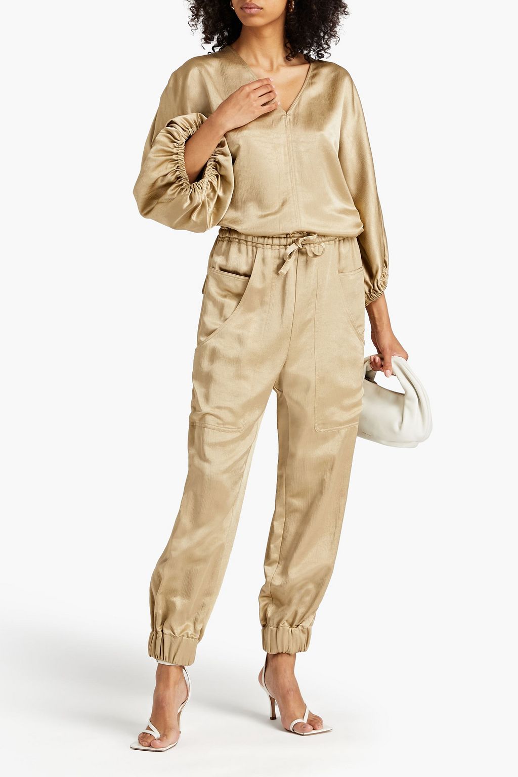 BY MALENE BIRGER بنطال من ساتان كريب بقصة تضيق تدريجياً