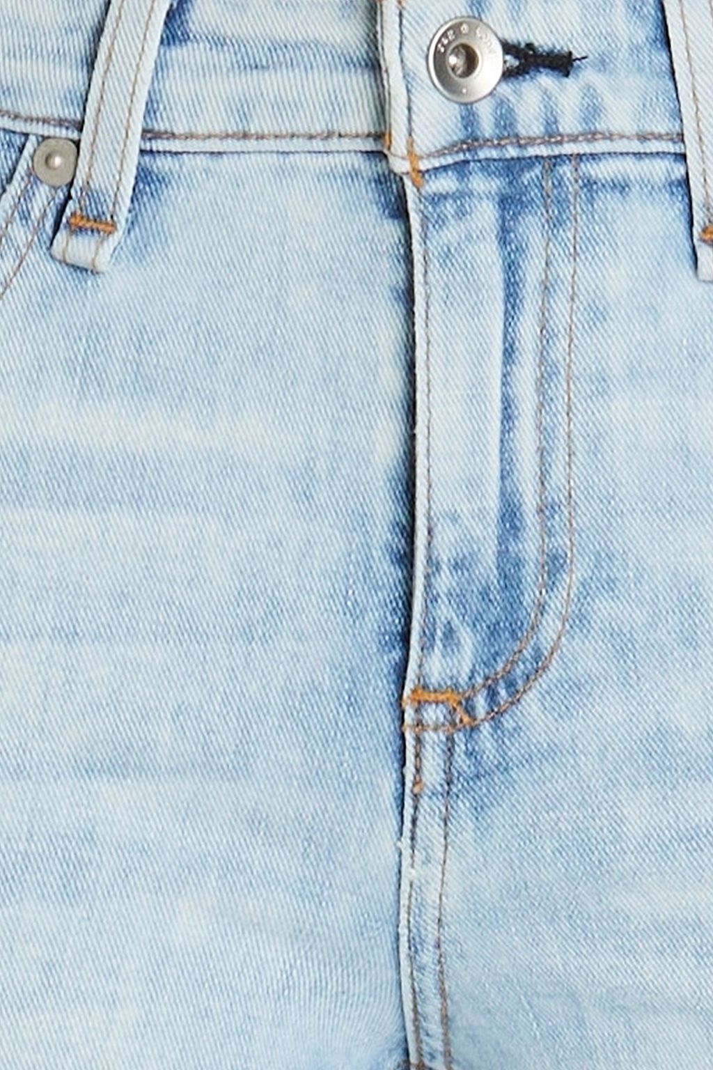 RAG & BONE جينز بأرجل ضيقة وخصر متوسط الارتفاع وحواف منسلة