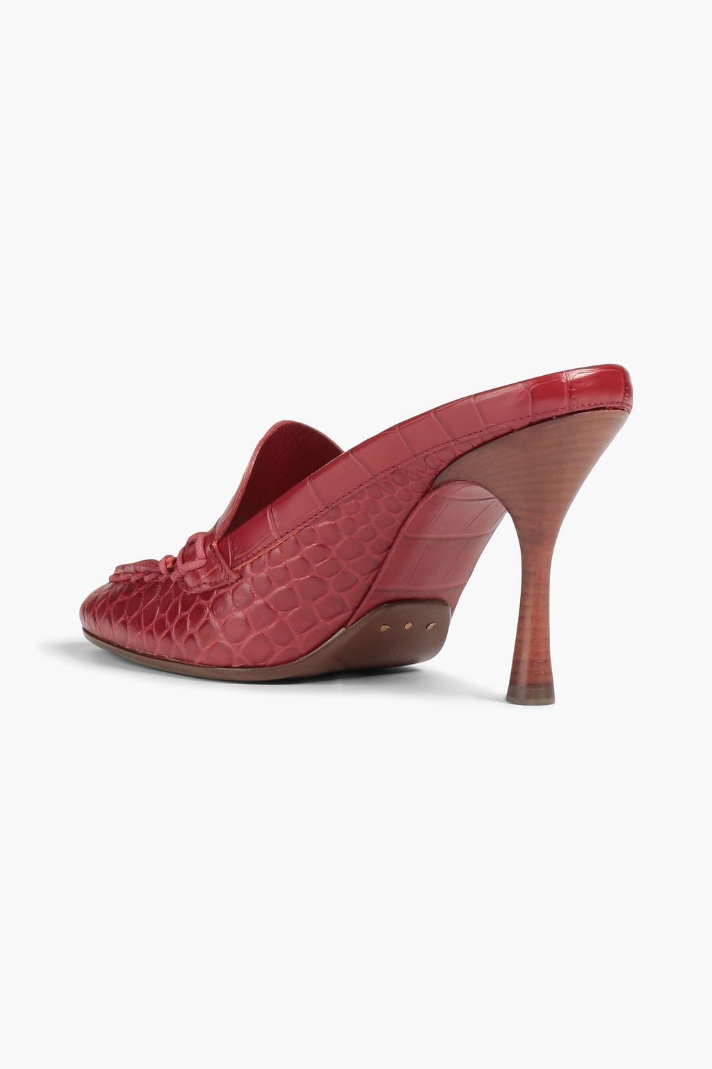 TOD'S Croc-effect leather mules