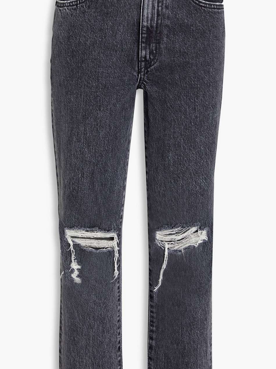 dylan distressed high-rise slim-leg jeans