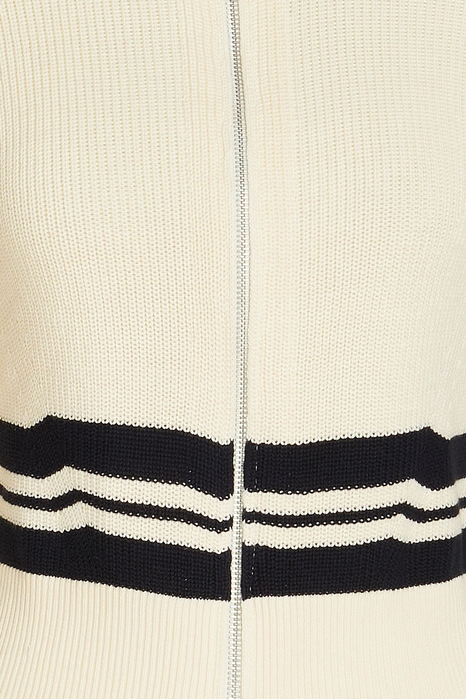 Rag & Bone Amy Gestreifter Cardigan Aus Baumwolle In Cream