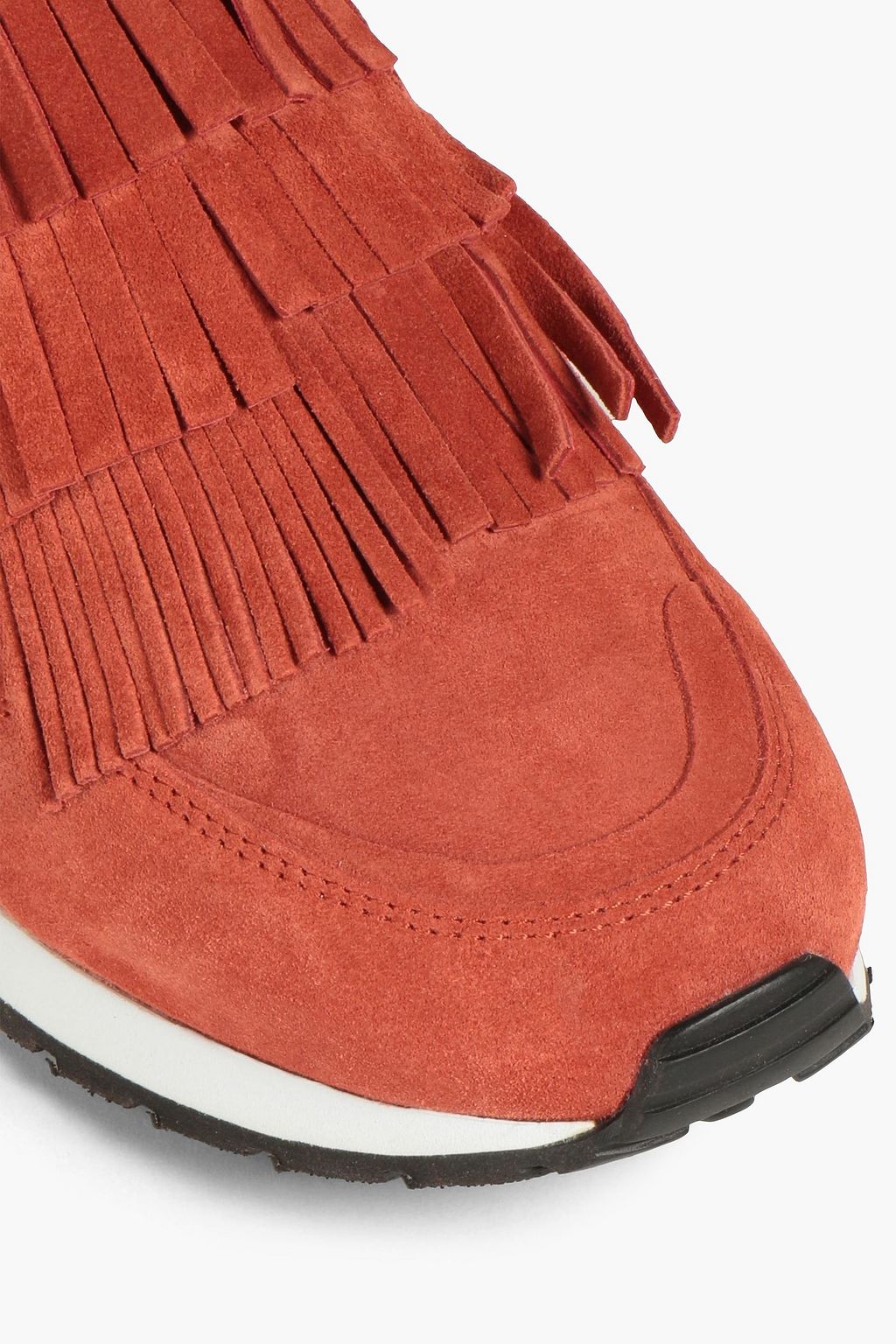 TOD'S Fringed suede slip-on sneakers