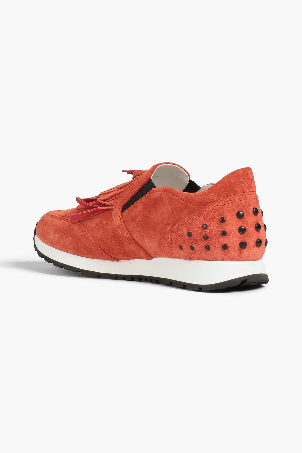 TOD'S Fringed suede slip-on sneakers