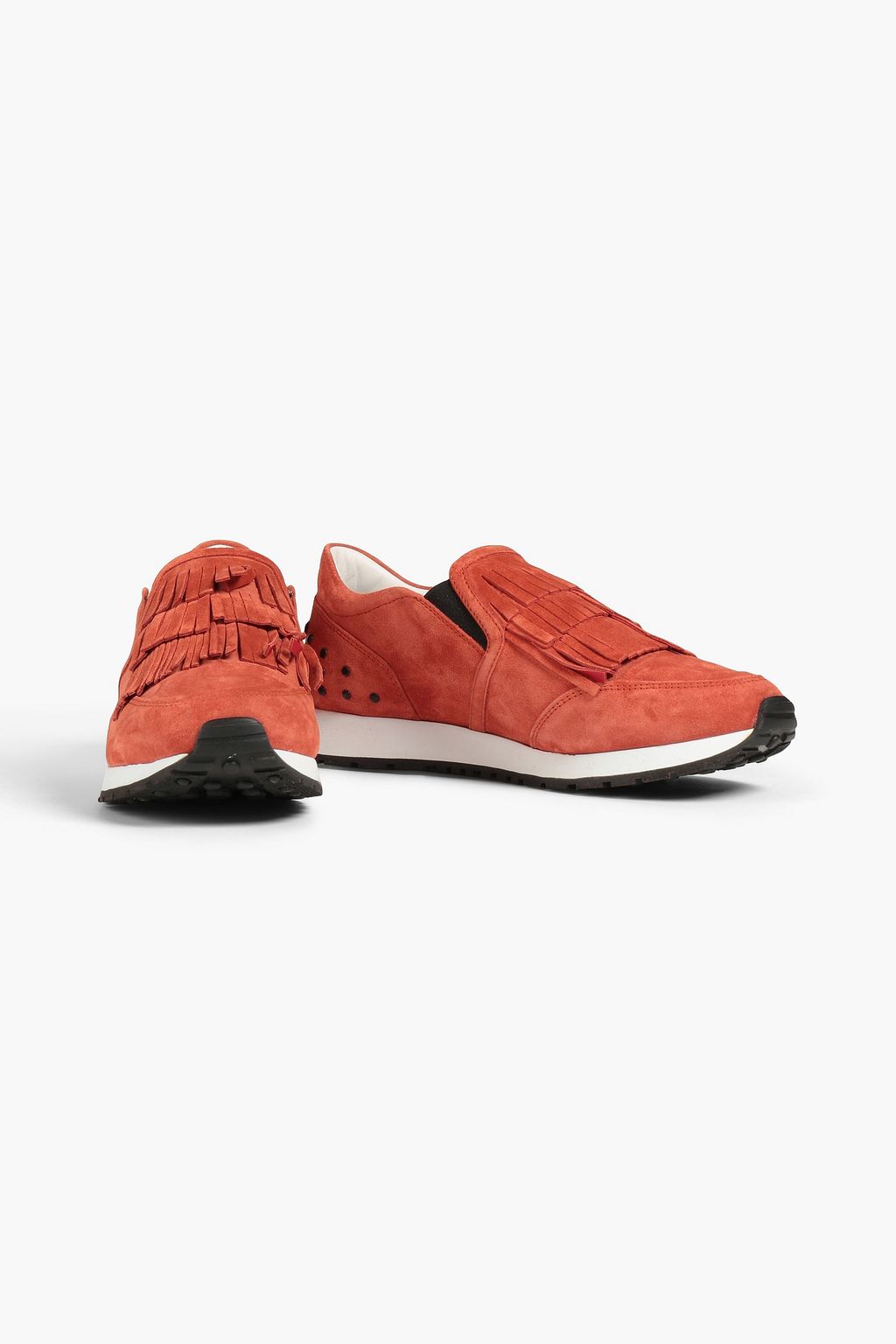 TOD'S Fringed suede slip-on sneakers