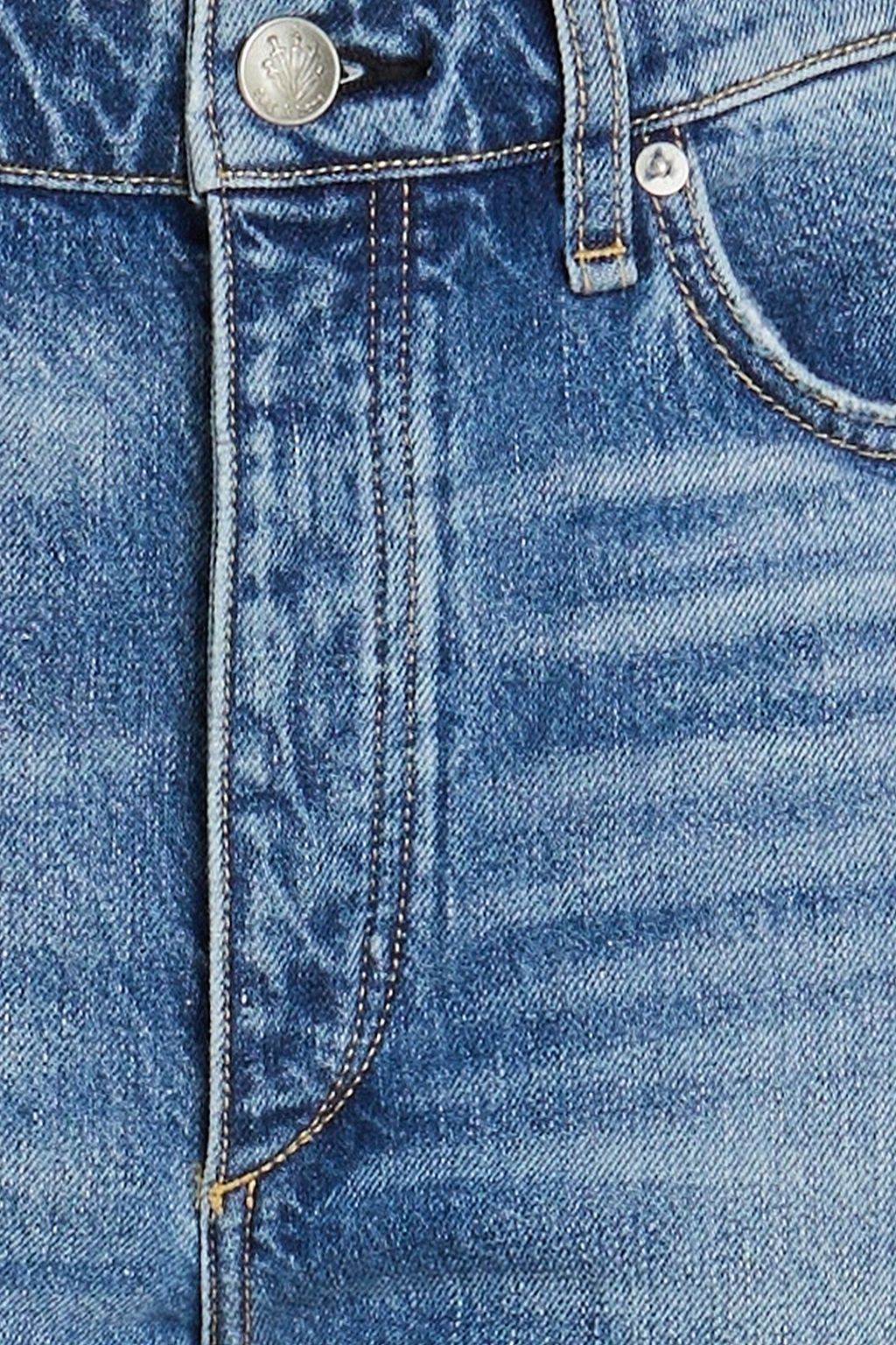 RAG & BONE جينز قصير «نينا» بخصر عالٍ وأرجل ضيقة