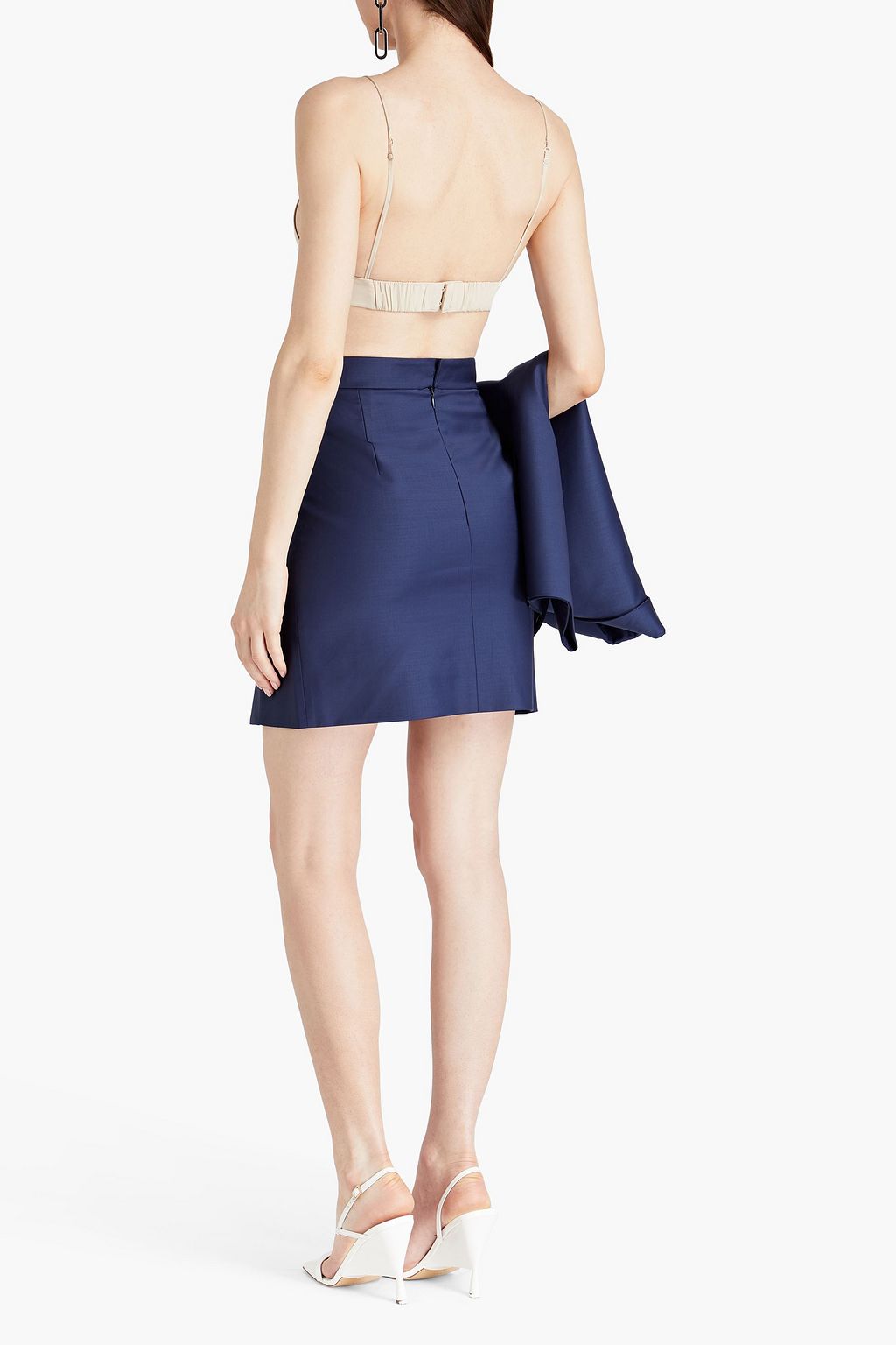 MATÉRIEL Wool-blend mini skirt