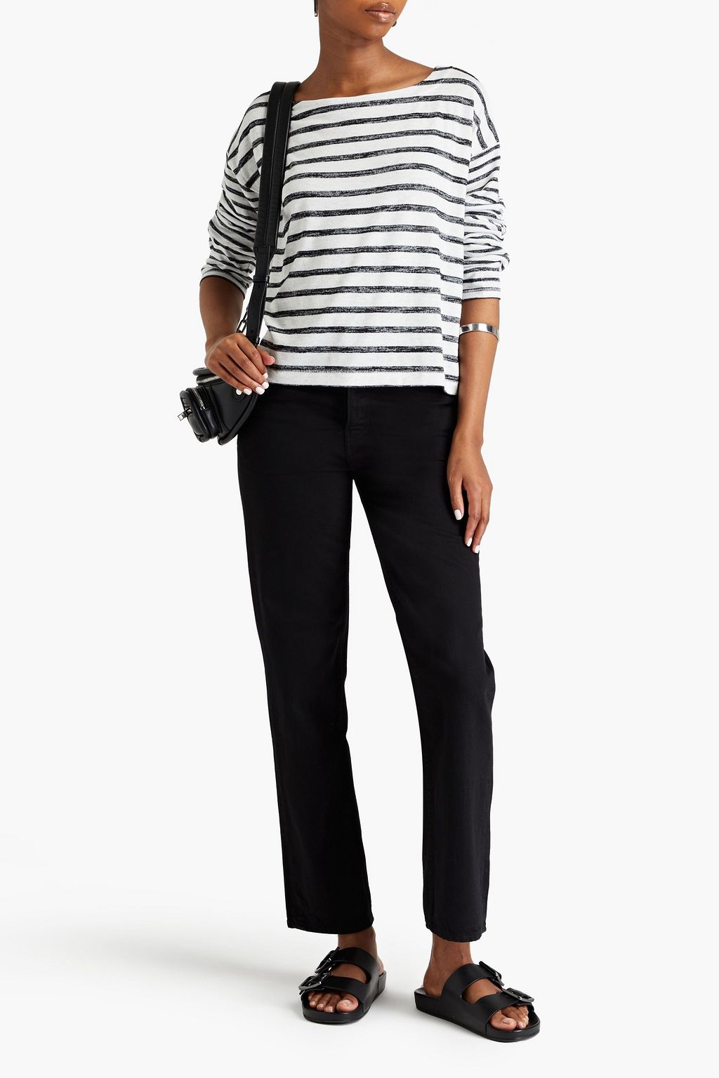 RAG & BONE بنطال “مايا” بأرجل مستقيمة وخصر عالٍ