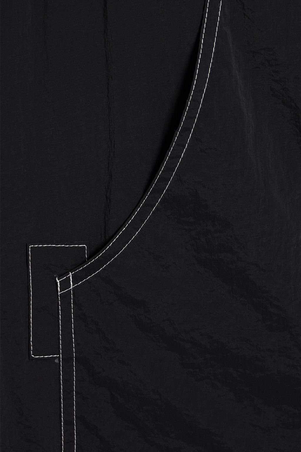LE 17 SEPTEMBRE Topstitched shell hooded jacket