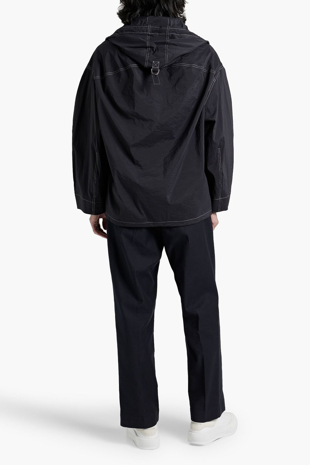 LE 17 SEPTEMBRE Topstitched shell hooded jacket
