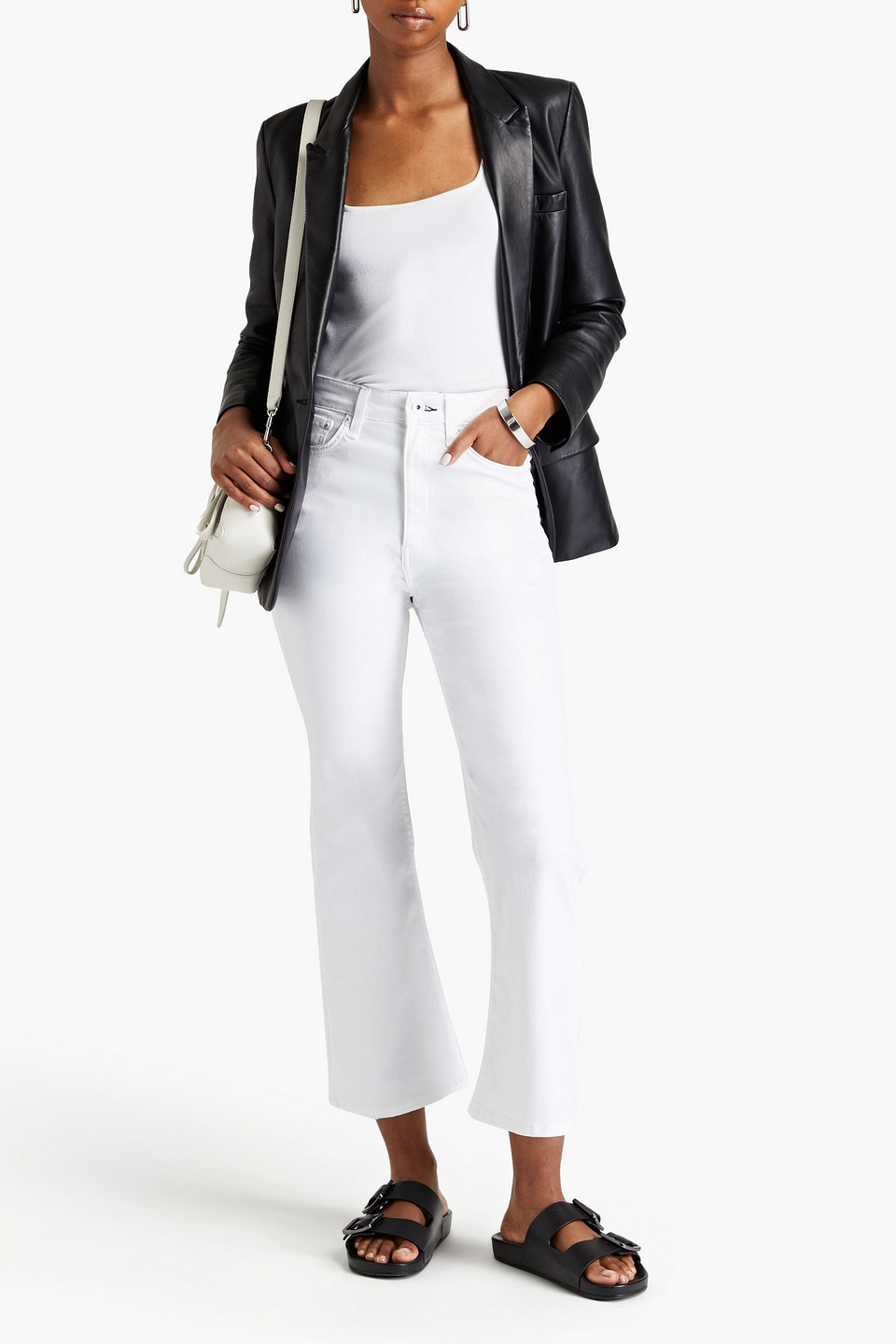 Rag & Bone Casey Hoch Sitzende Kick-flare-jeans In White