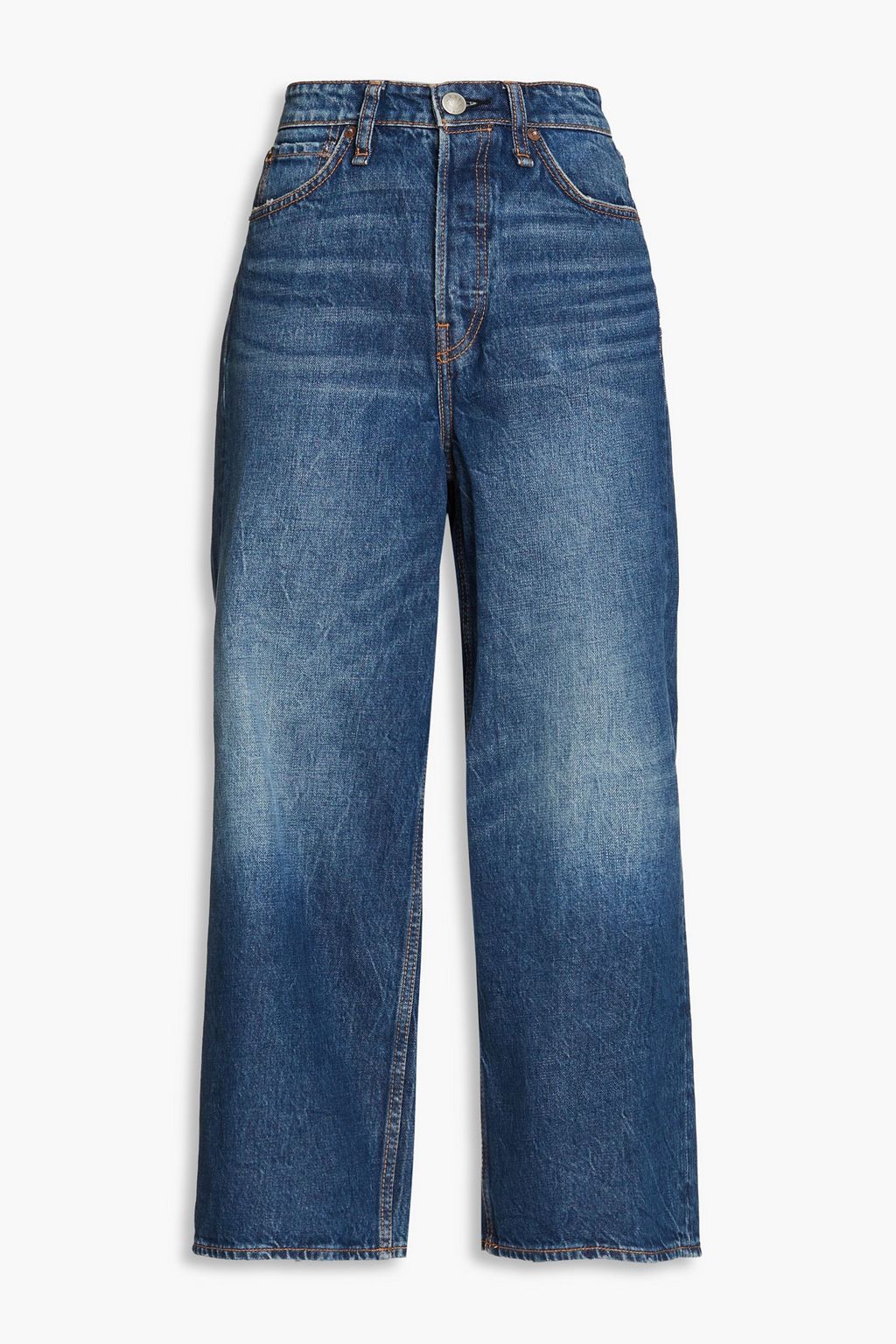 RAG & BONE Maya cropped high-rise wide-leg jeans | THE OUTNET