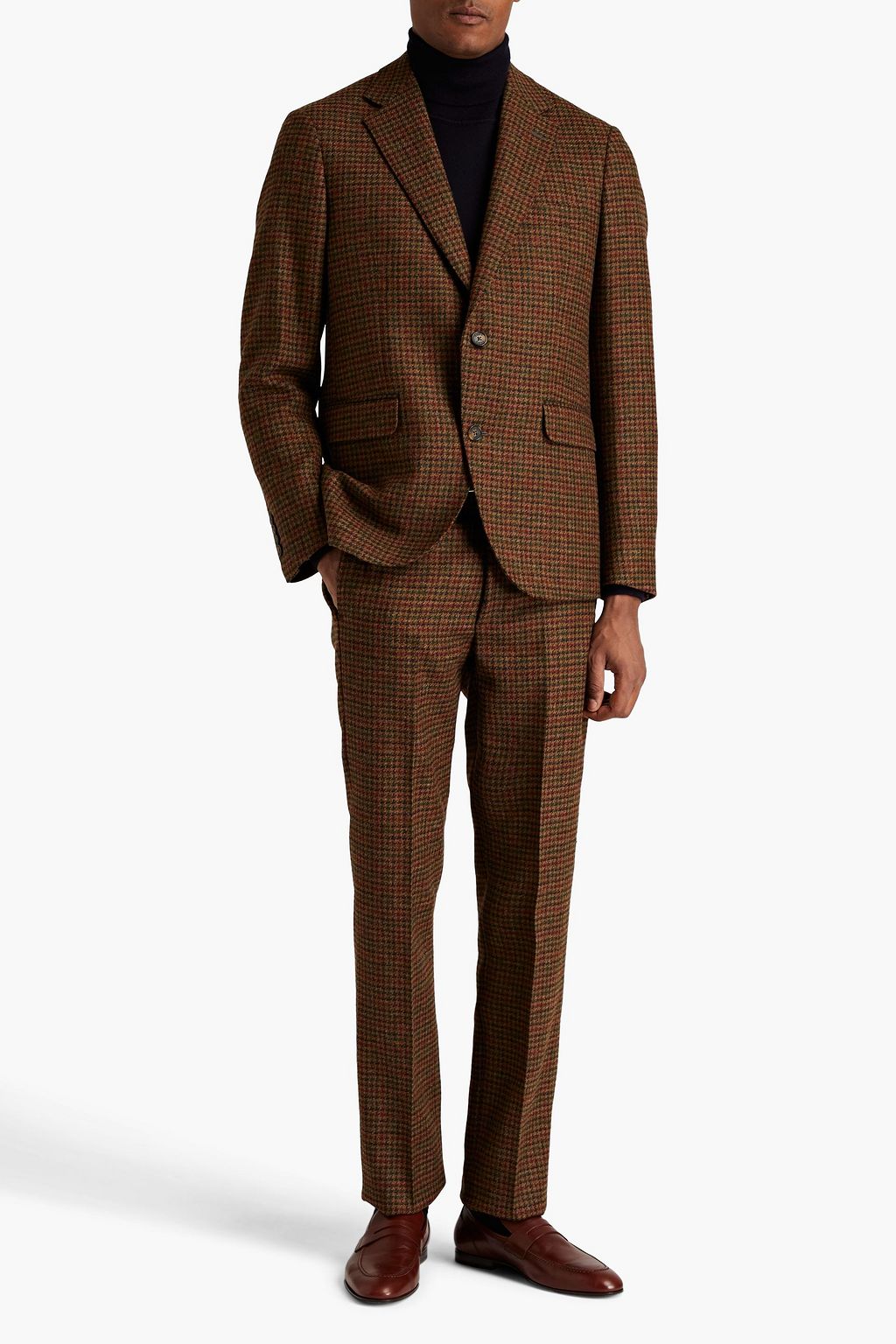 TOD'S Herringbone wool-tweed blazer