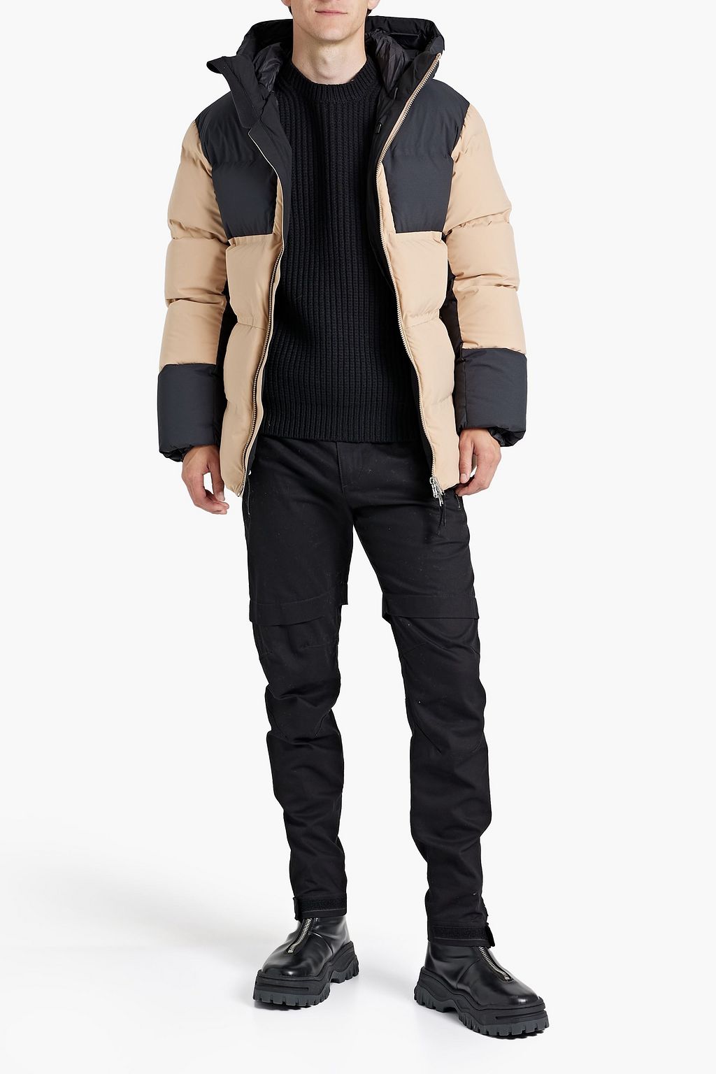 AZTECH MOUNTAIN Durant quilted ripstop and shell hooded down jacket