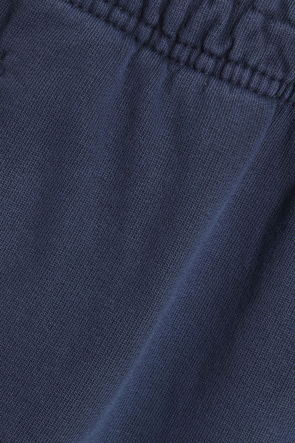 ONIA Faded French cotton-terry track pants