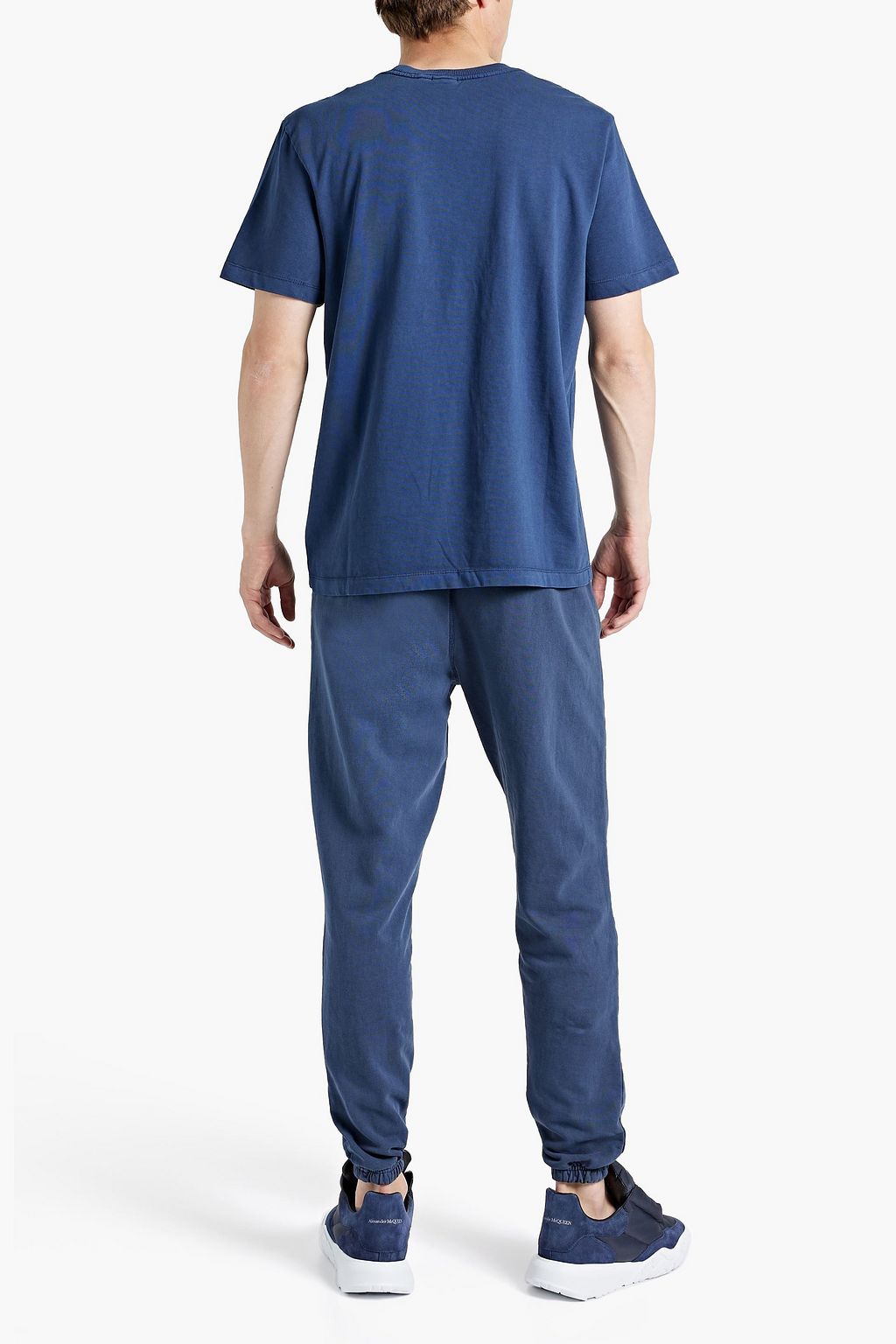 ONIA Faded French cotton-terry track pants