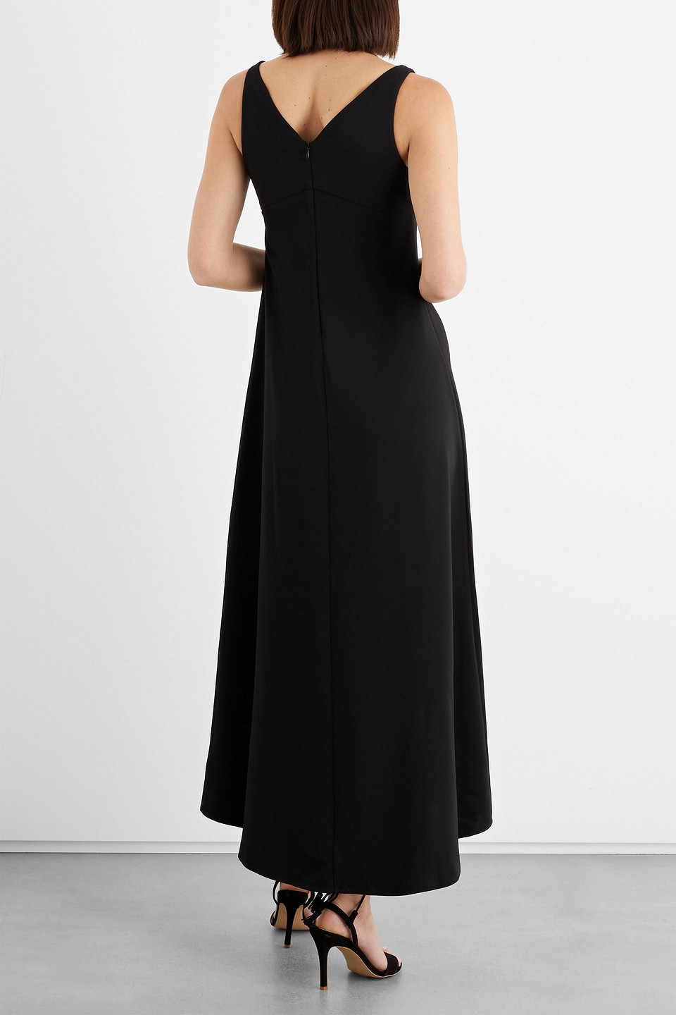 Shop Iris & Ink Elise Cady Maxi Dress In Black