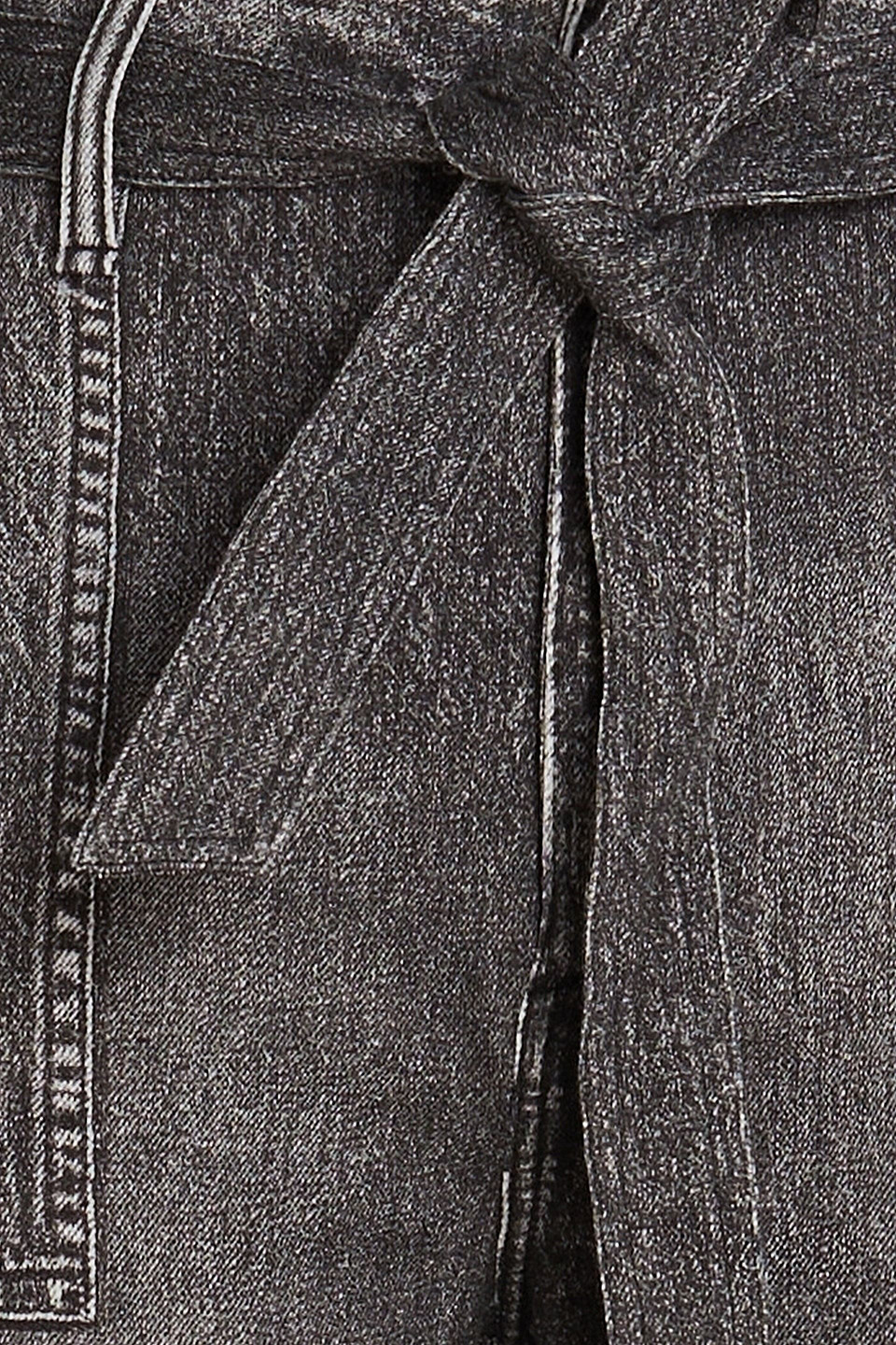 Rag & Bone Belted High-rise Tapered Jeans In Charcoal