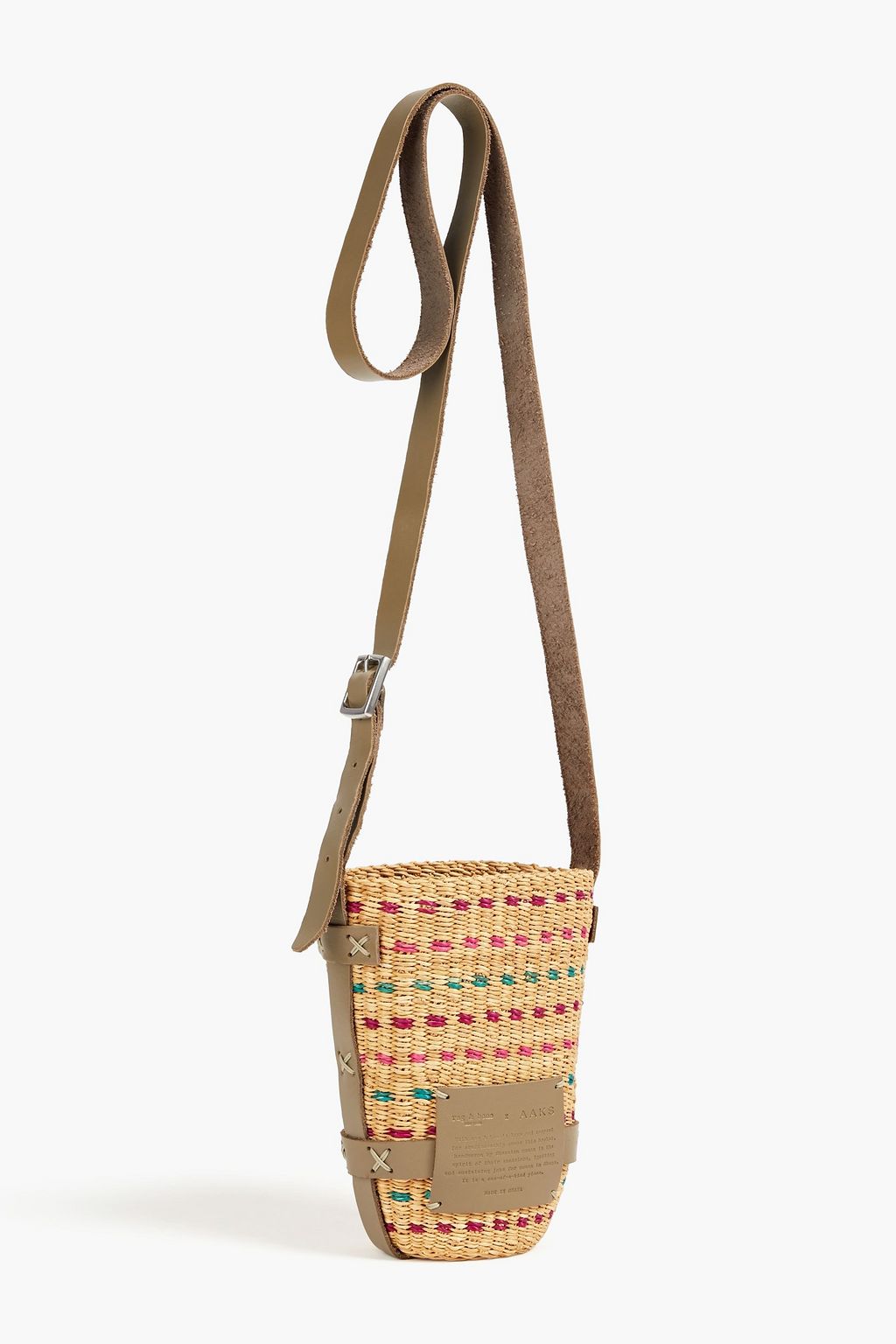 RAG & BONE Safari straw bucket bag