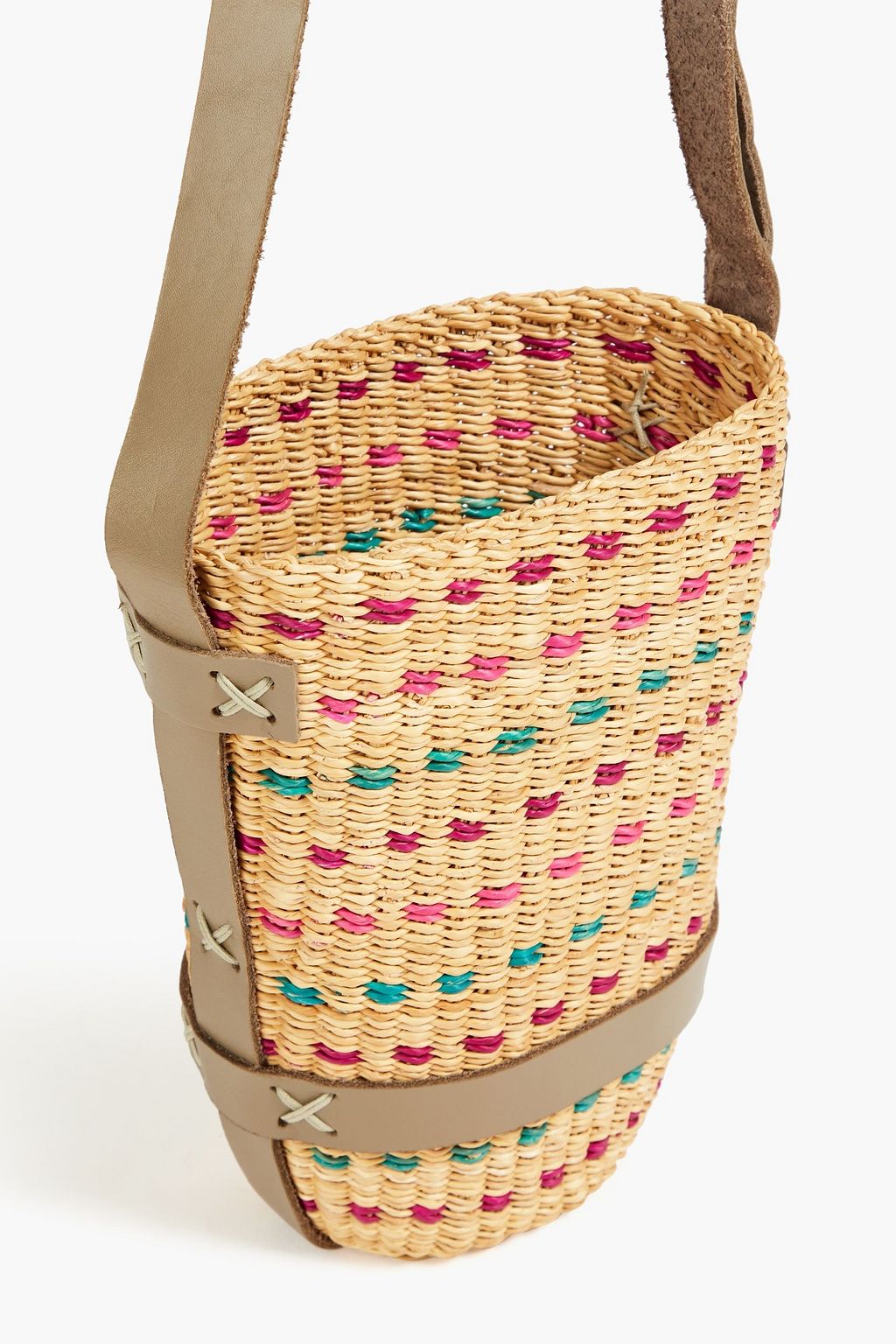 RAG & BONE Safari straw bucket bag