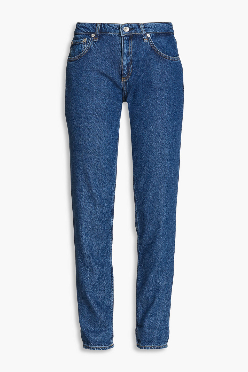 Rag & Bone Featherweight Boyfriend-jeans In Mid Denim