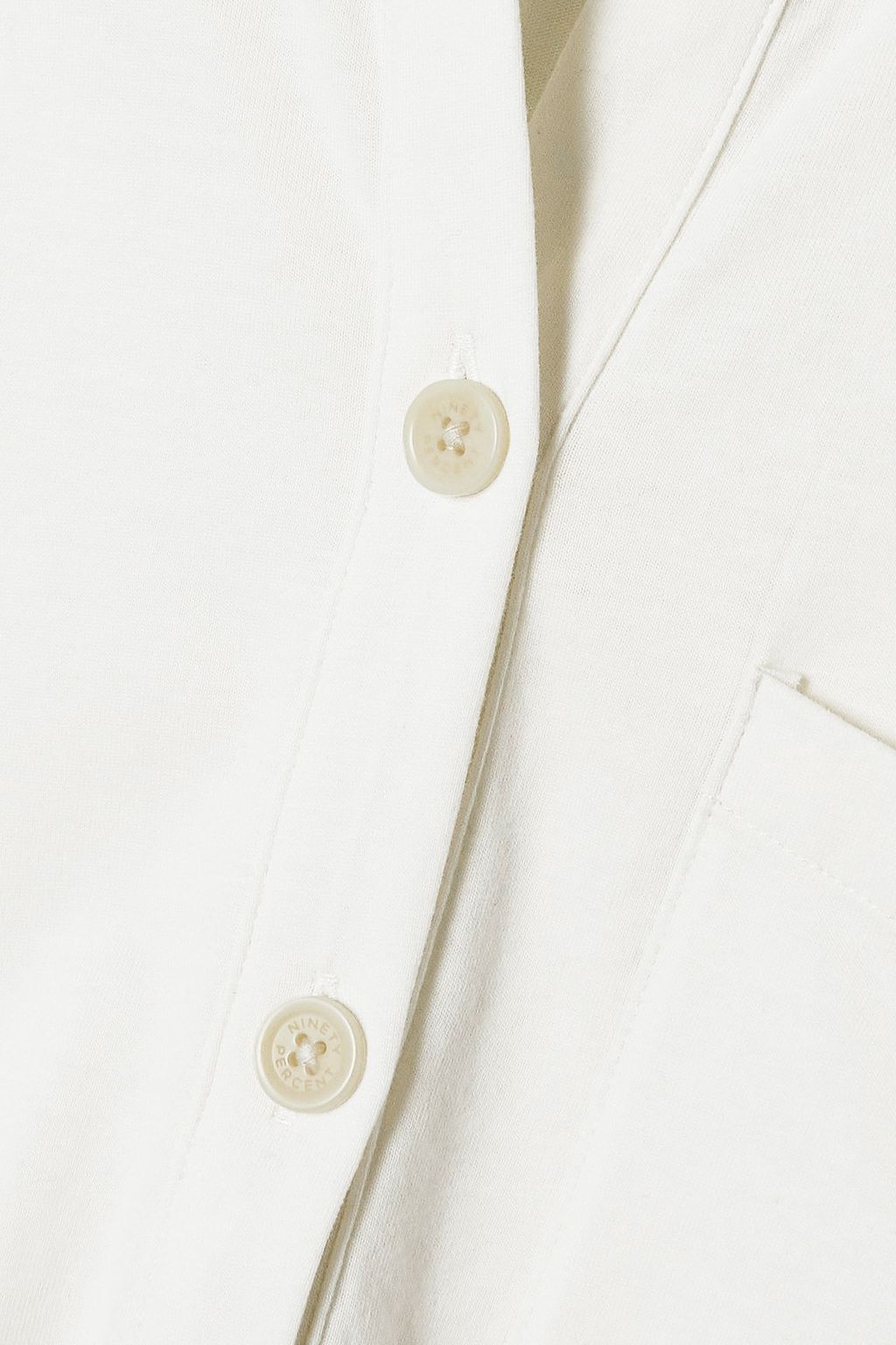NINETY PERCENT Brushed organic cotton-jersey playsuit