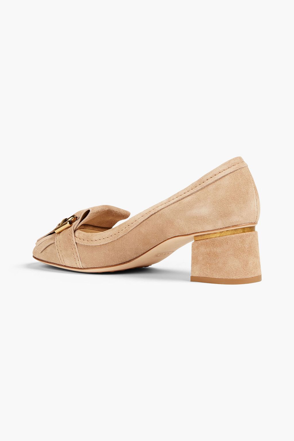 TOD'S スエード パンプス フリンジ付き