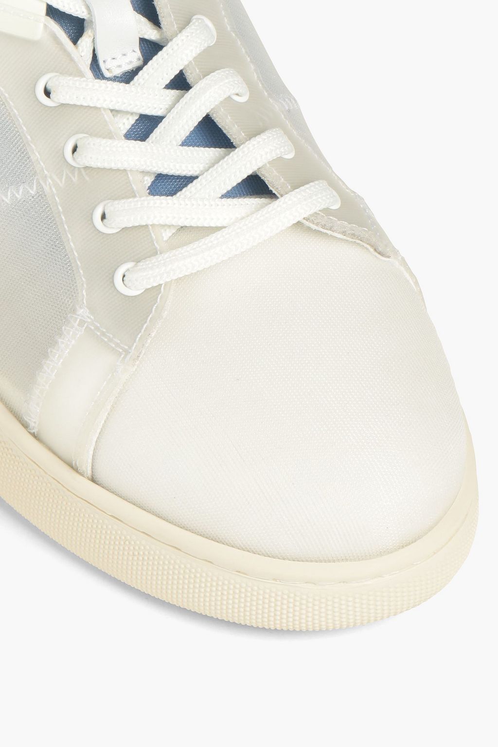 TOD'S Leather and mesh sneakers