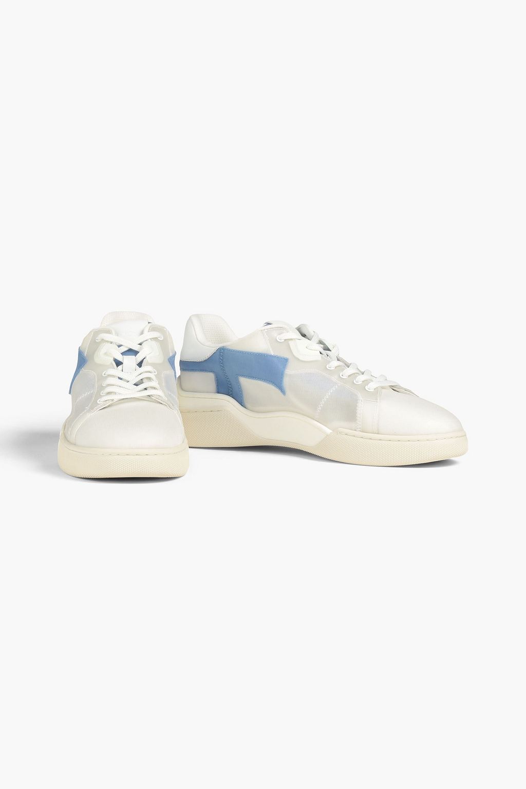 TOD'S Leather and mesh sneakers