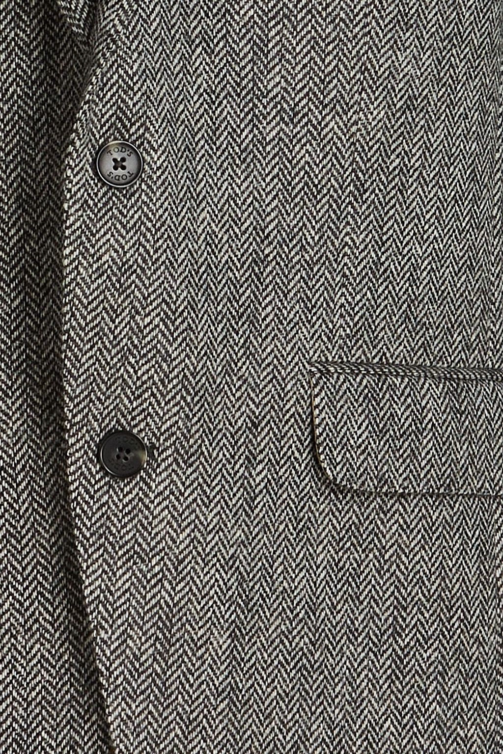 TOD'S Herringbone wool-tweed blazer