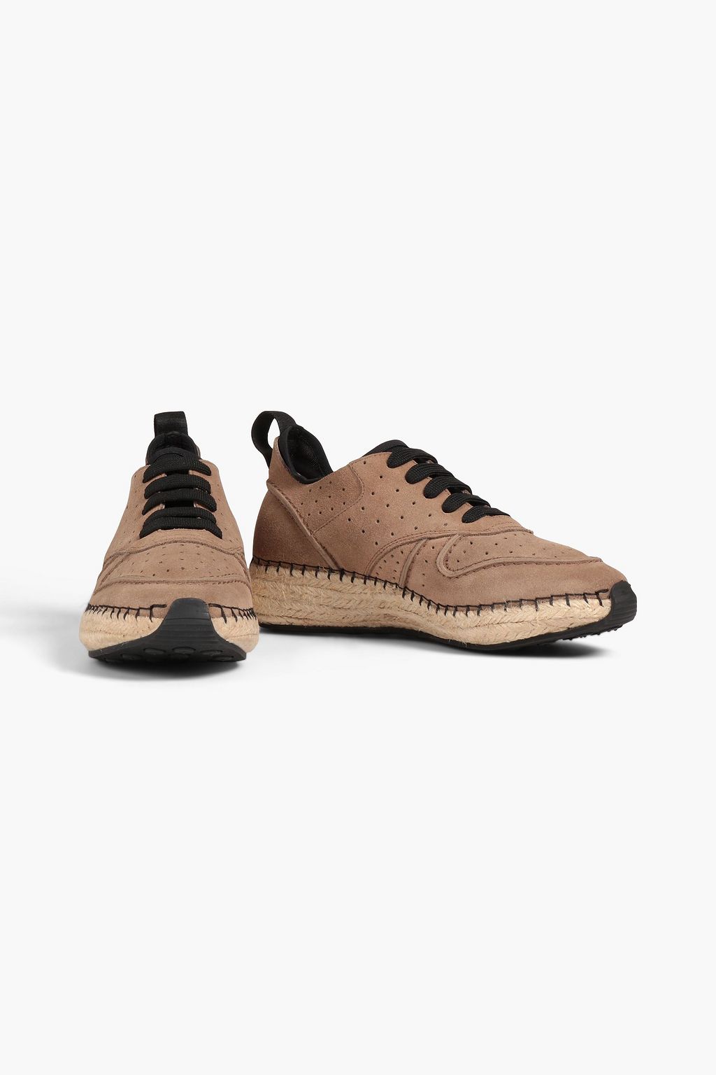 TOD'S スエード エスパドリーユスニーカー パーフォレーション加工