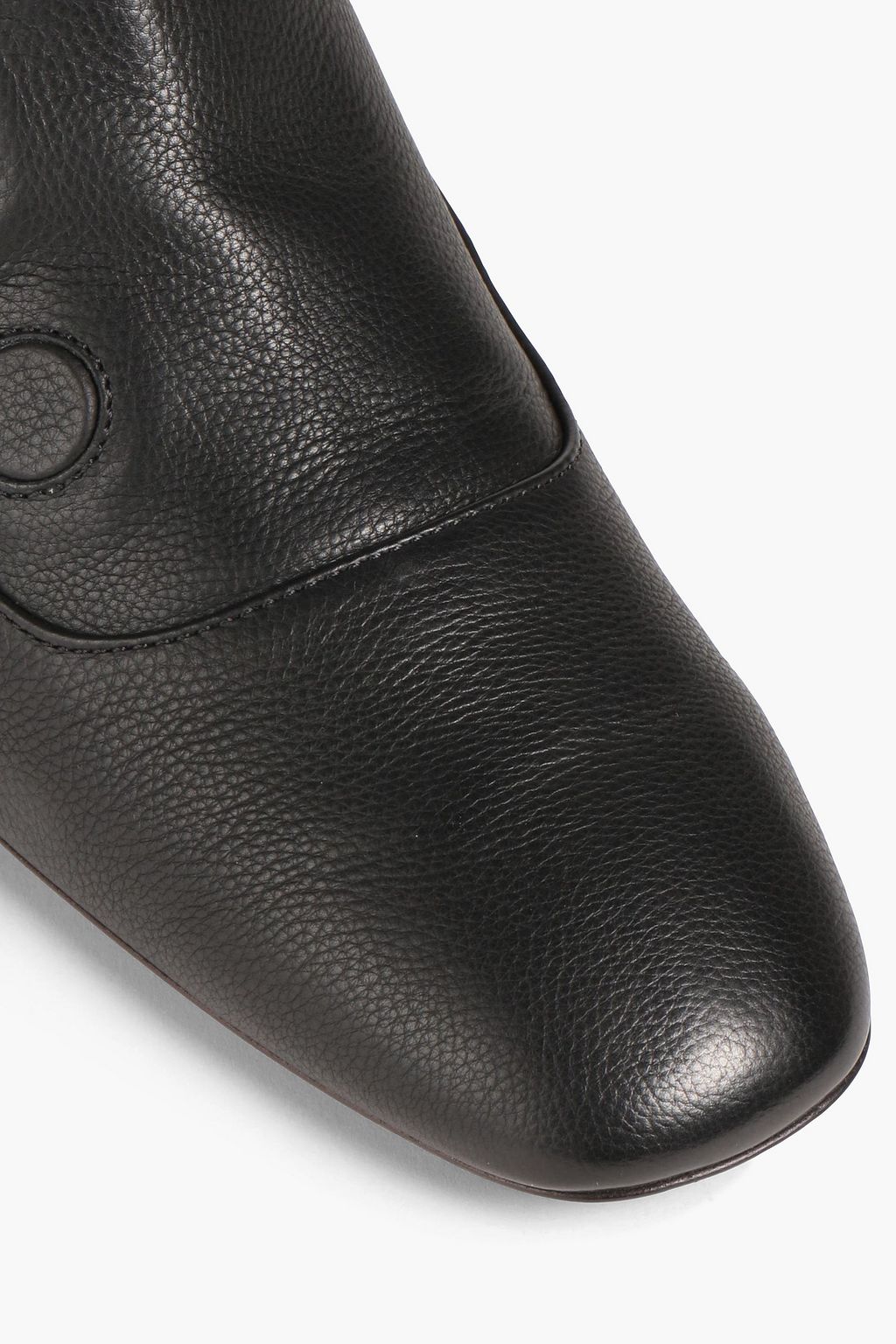 TOD'S ペブル加工レザー アンクルブーツ