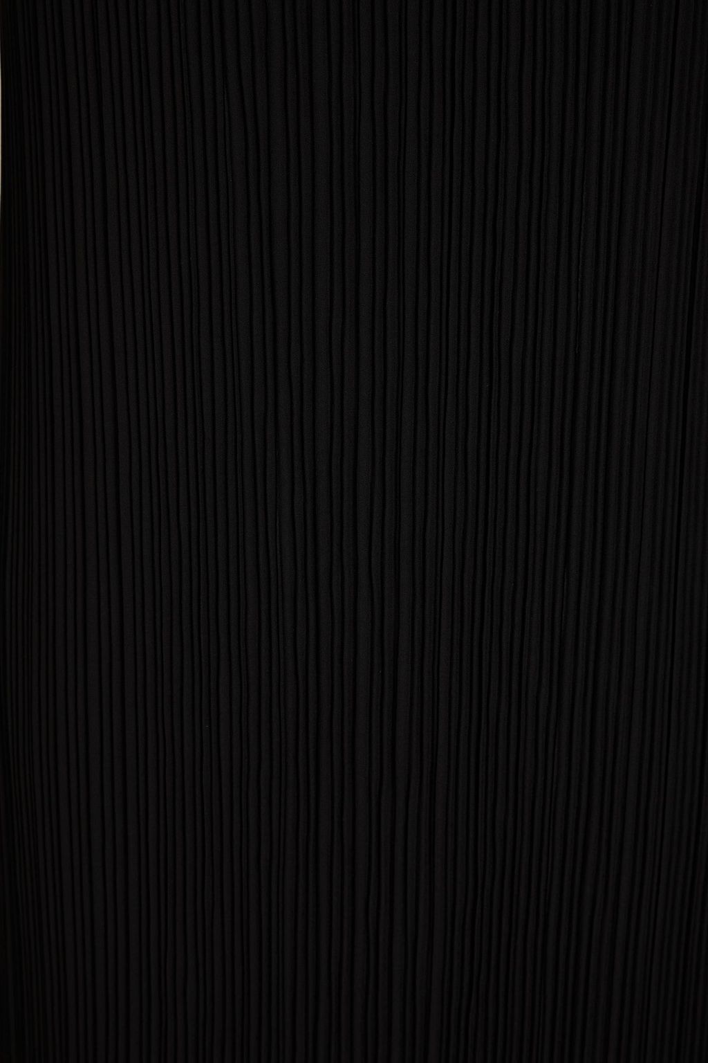 GOOD AMERICAN Plissé crepe midi dress