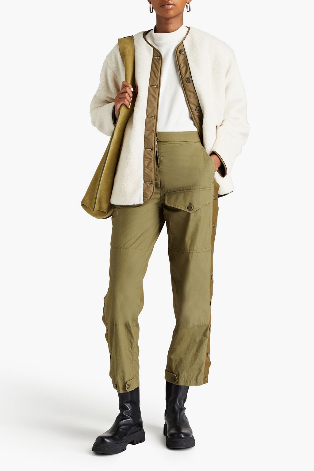 RAG & BONE Reversible faux shearling and shell jacket