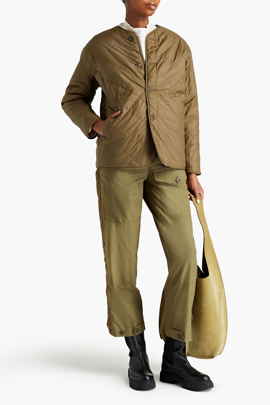 RAG & BONE Reversible faux shearling and shell jacket