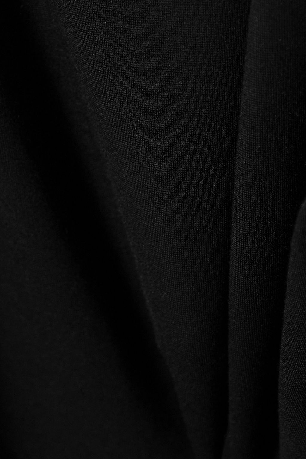 STAUD 컷아웃 장식 투톤 스트레치 저지 미니 드레스
