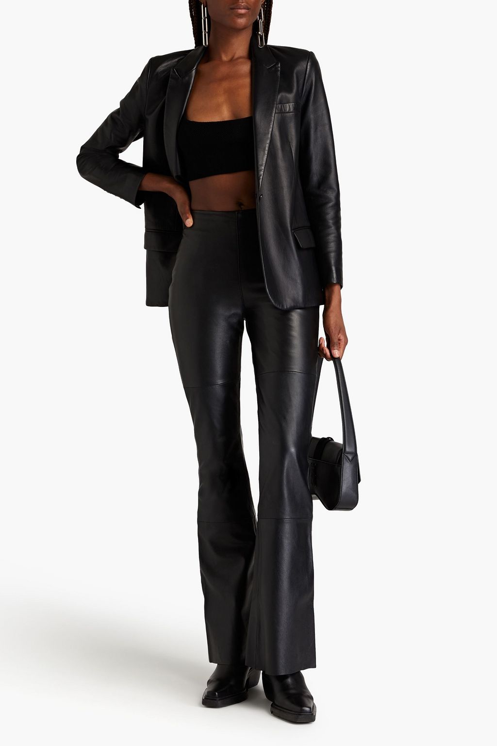 DEADWOOD Leather flared pants